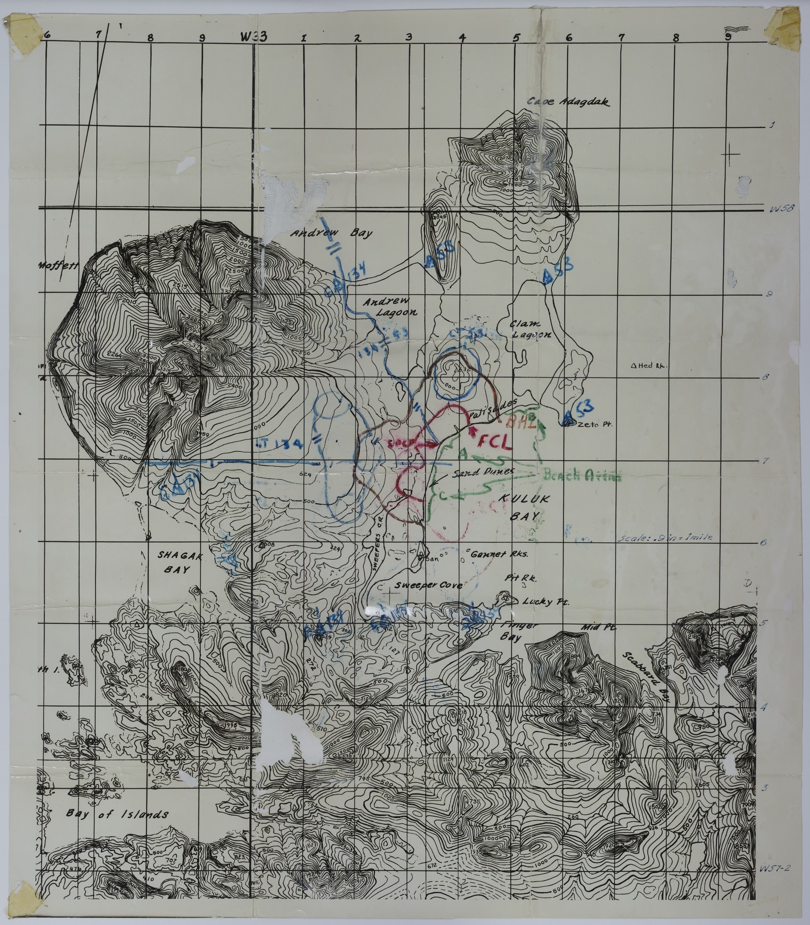 Map of the Landing at Adak Island Harry S. Truman