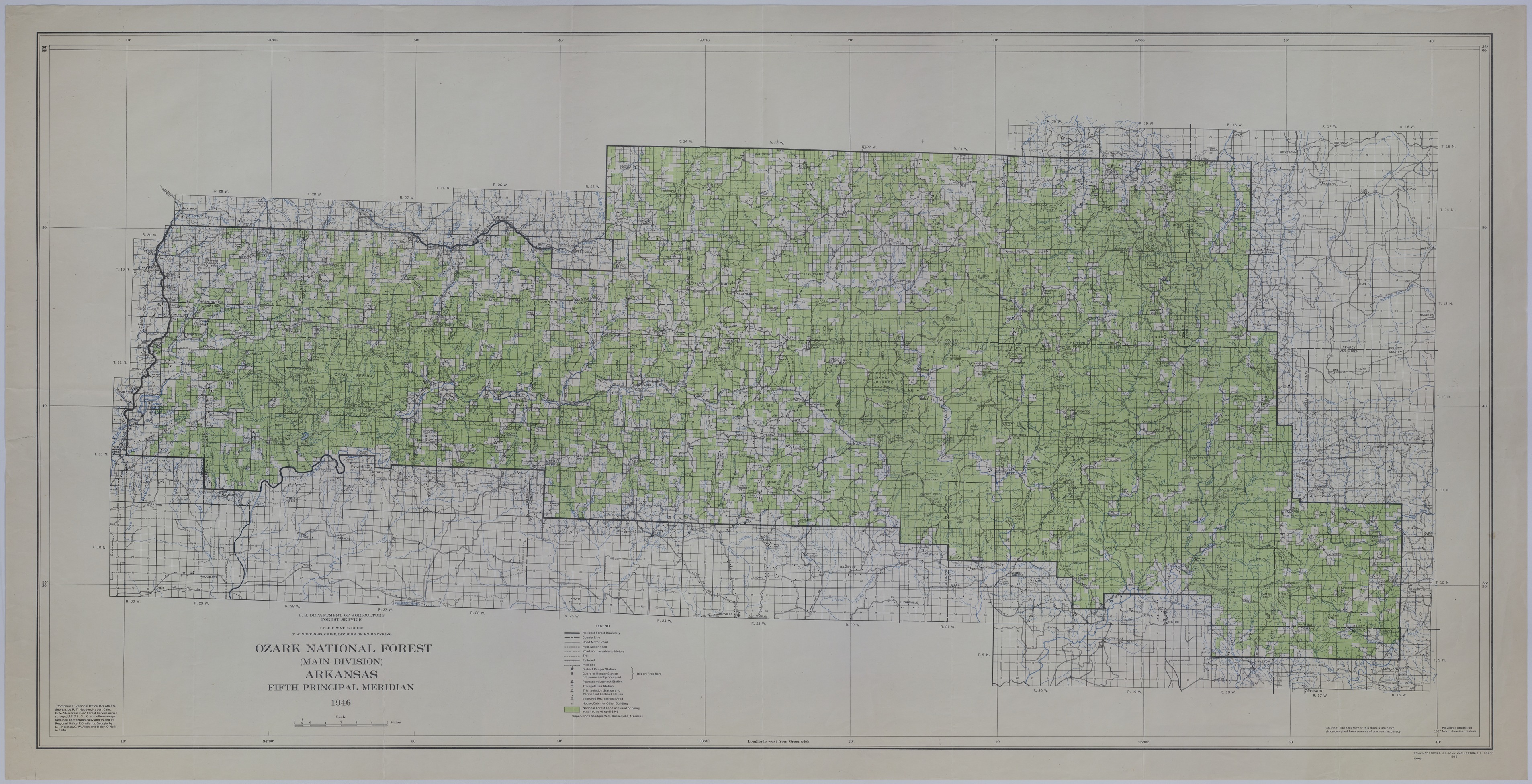 Arkansas National Forest Map Map Of Ozark National Forest | Harry S. Truman