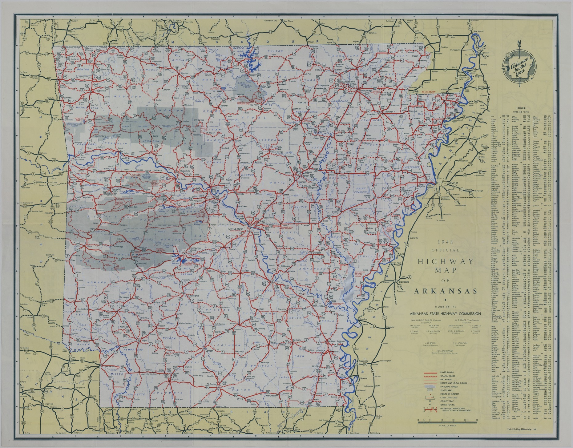 Map Of Arkansas Highways Harry S Truman