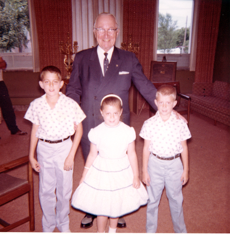 Former President Harry S. Truman With The Rissman Children At The ...