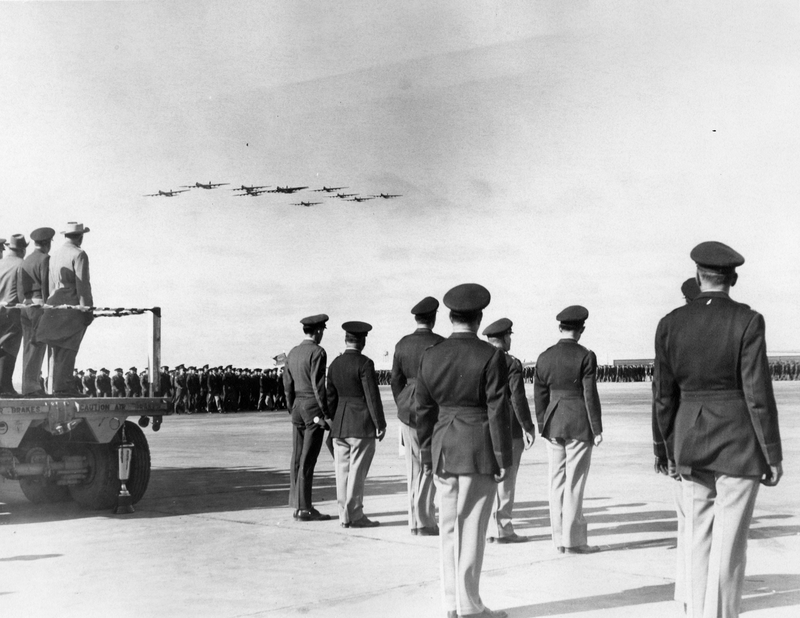 B-36 Planes Fly Over Carswell Air Force Base | Harry S. Truman