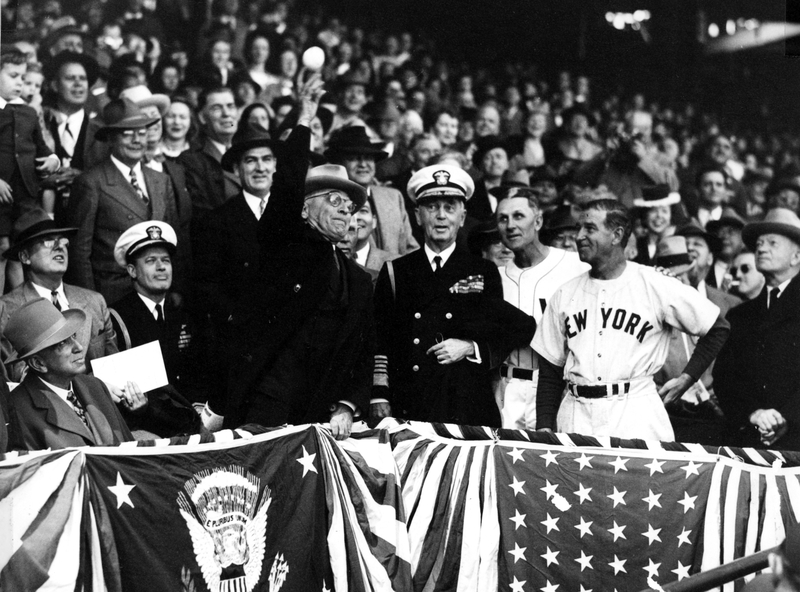 President Truman Throwing Out The First Ball At Opening Day Of Baseball Season Harry S Truman 7952