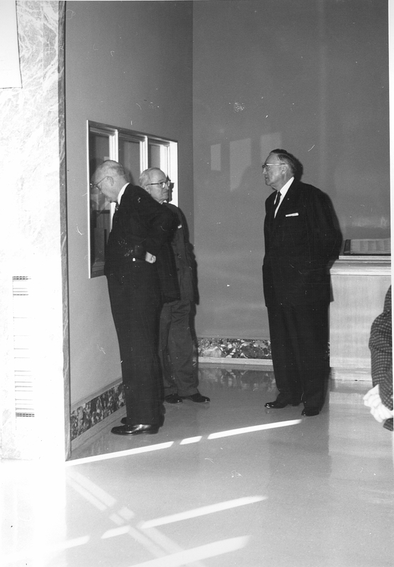 Former Presidents Truman And Eisenhower In Library Lobby | Harry S. Truman