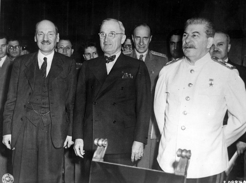 Attlee Truman And Stalin At Potsdam Conference Harry S Truman