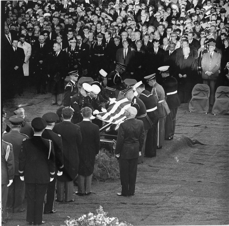 Flag Folded at Kennedy Burial Service | Harry S. Truman