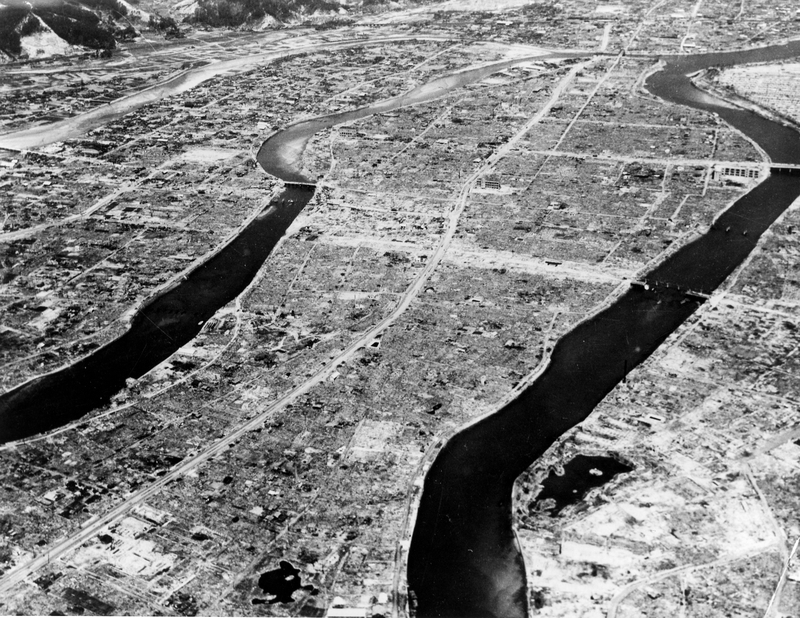 Aerial View Of Hiroshima After Atomic Bomb Blast | Harry S. Truman