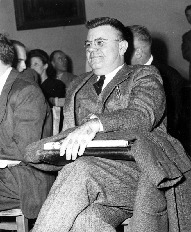 Photo of Dr. Edward U. Condon at a House UnAmerican Affairs Committee ...