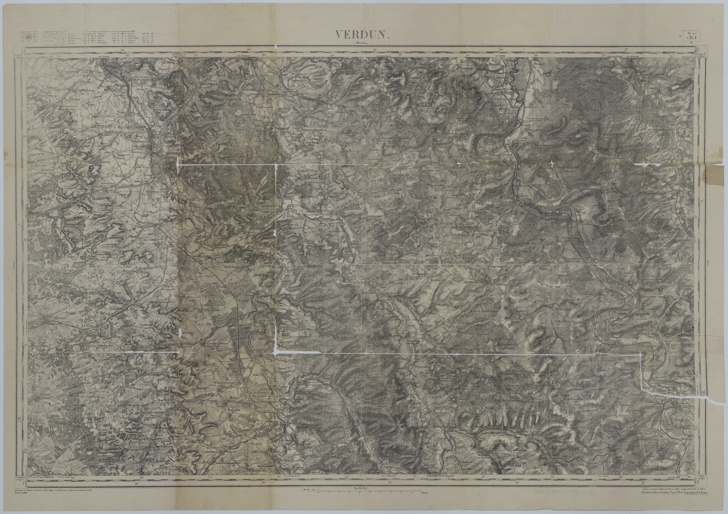 Map of the Area Near Verdun