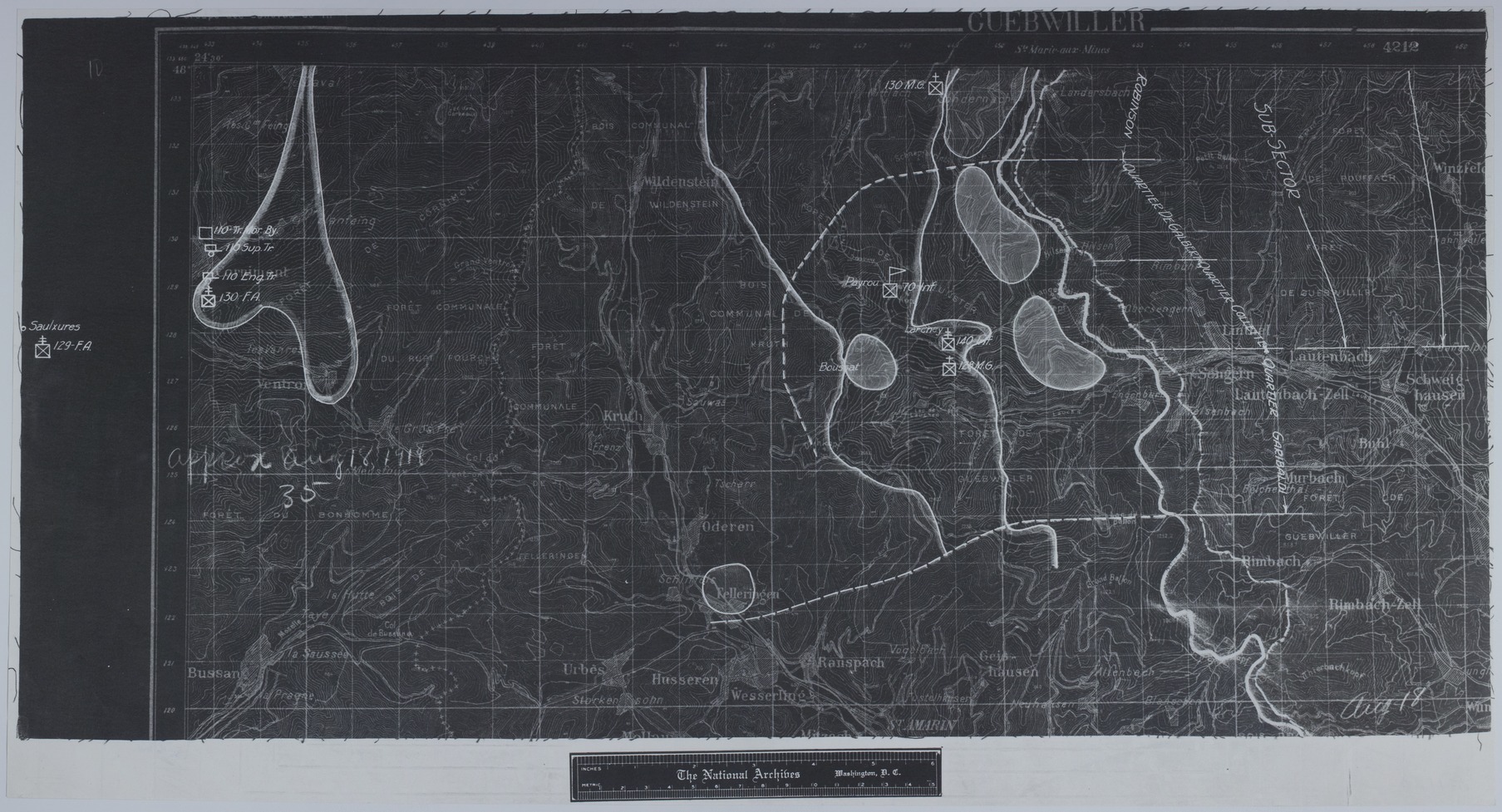 Map Of 35th Division Positions Harry S Truman