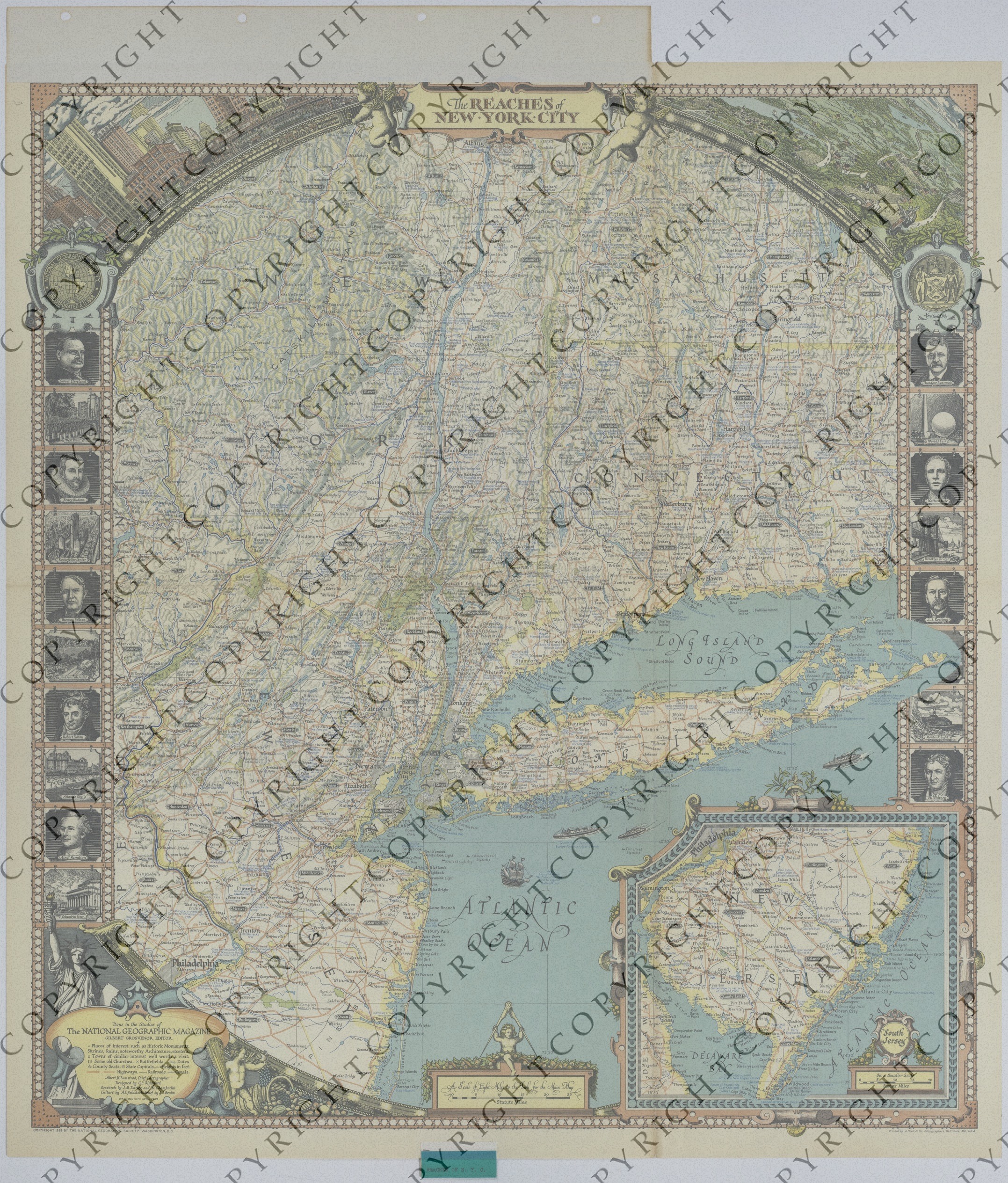 Map of the Reaches of New York City