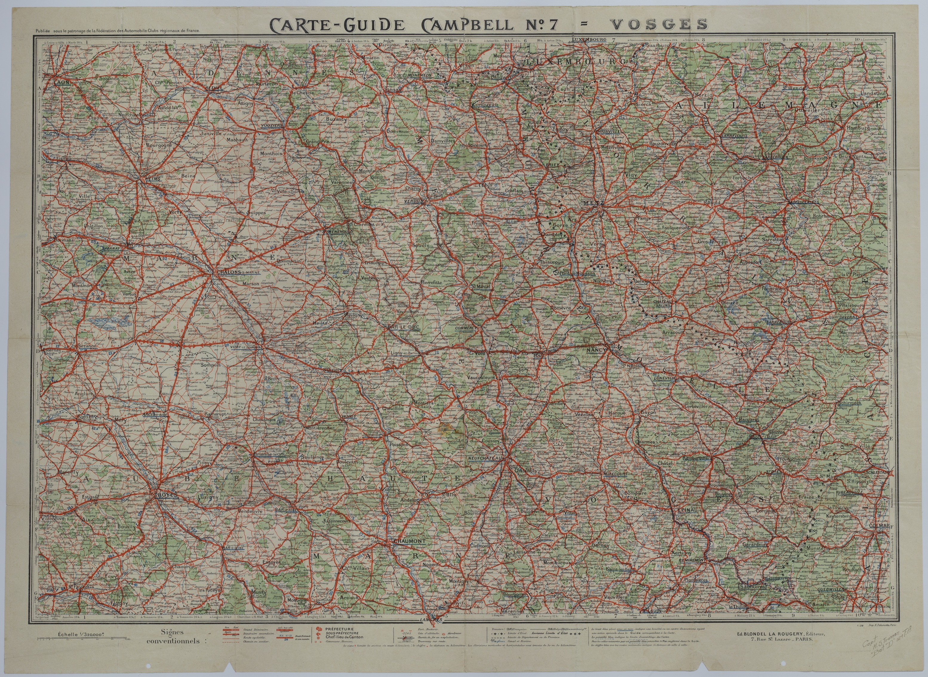 Map of Transportation Routes in Northeast France
