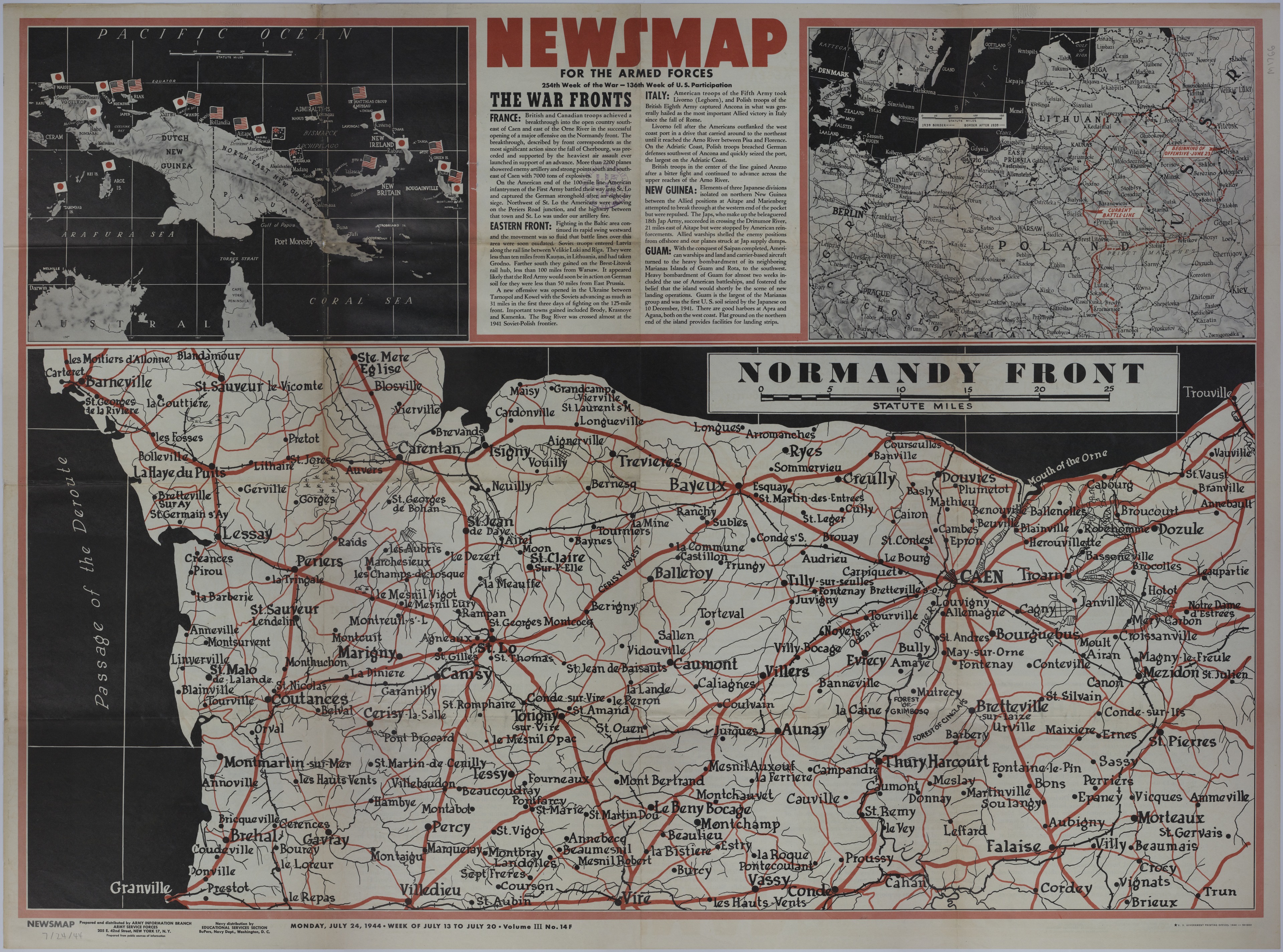 Map of Normandy