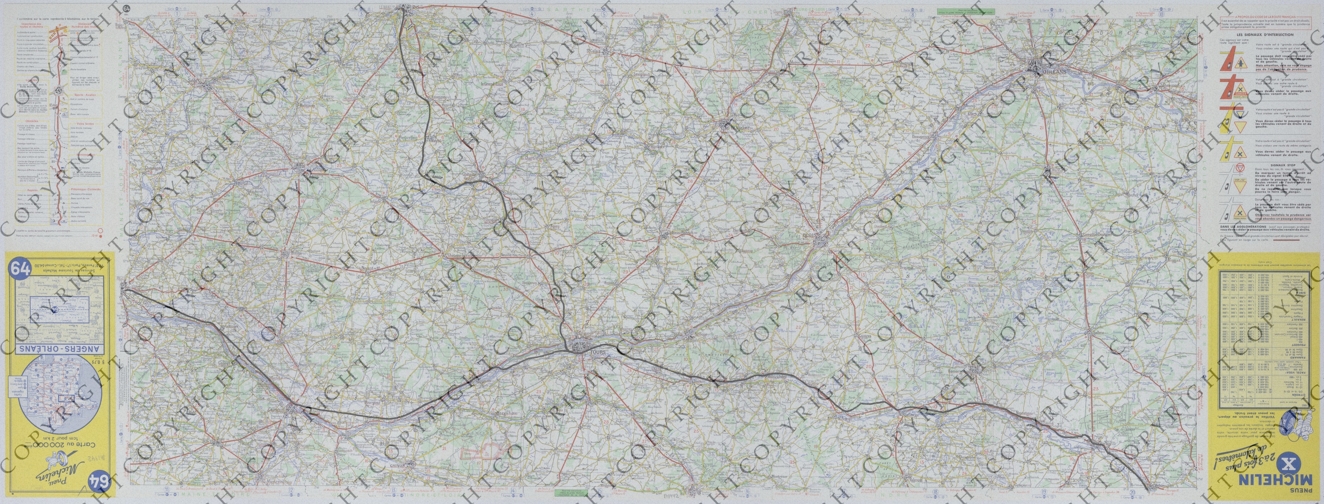 Map of the Movement of the 128th Field Artillery
