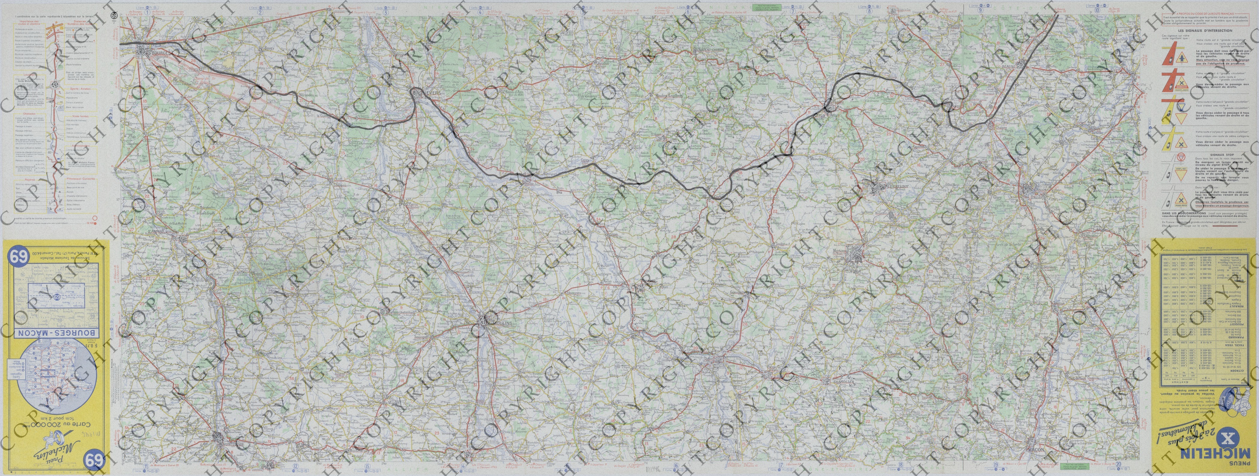 Map of the Movement of the 128th Field Artillery