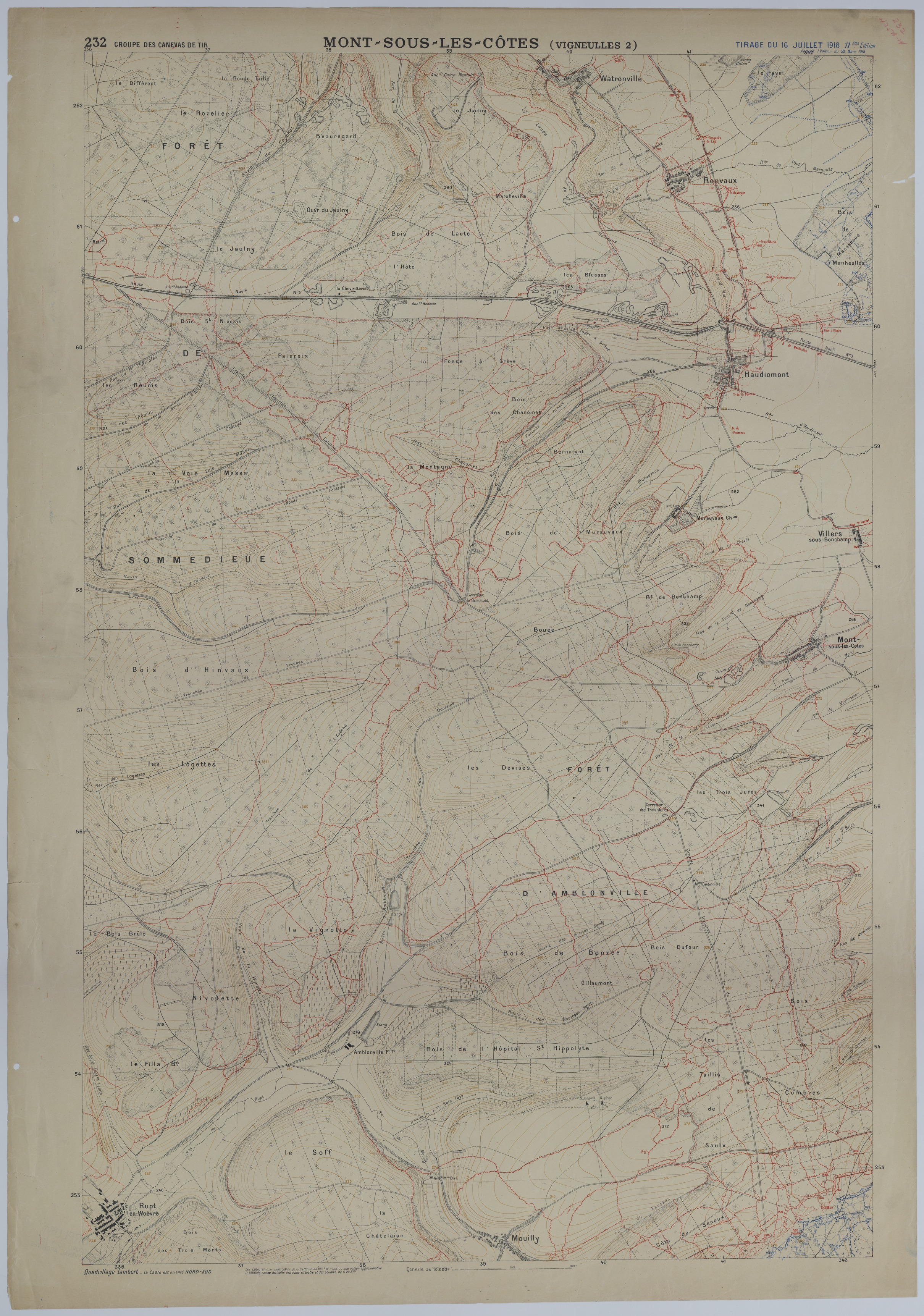 Map of Trench Systems