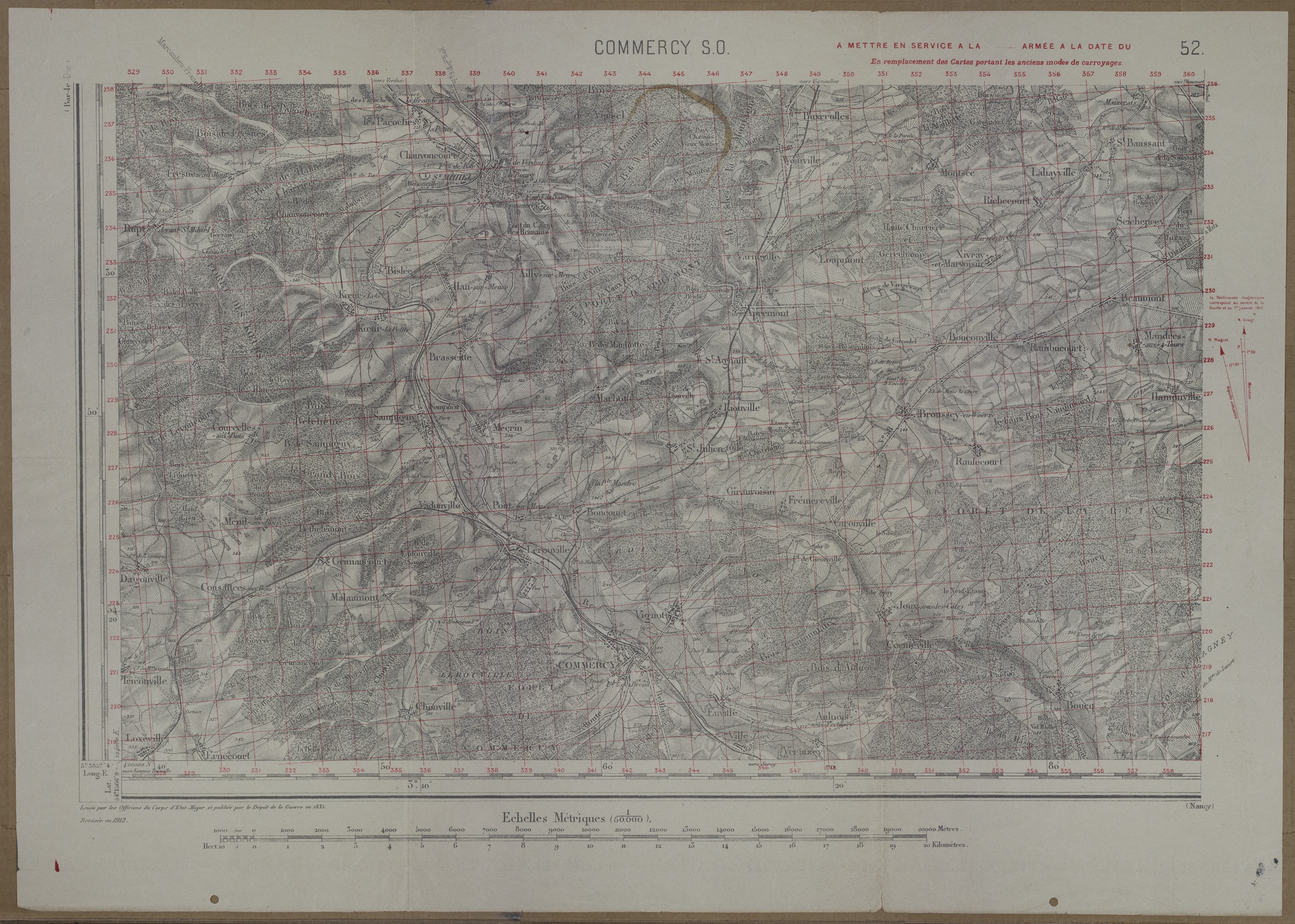 Map of the Battle of the Argonne Forest