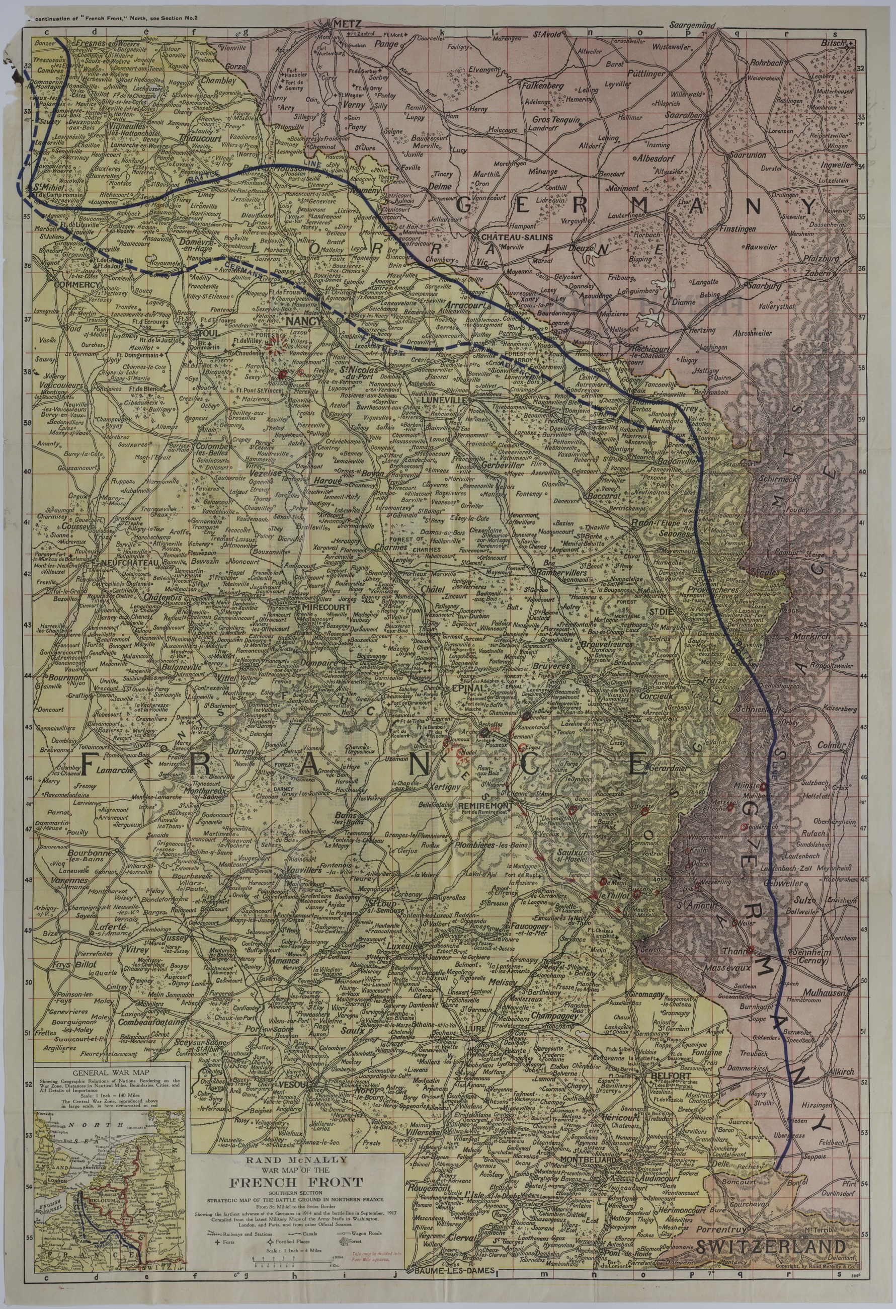 Map of the Movement and Positions of the 138th Infantry