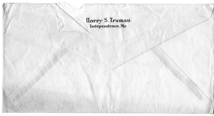 Letter from Harry S. Truman to Bess W. Truman