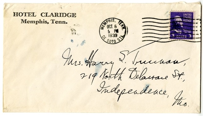 Letter from Harry S. Truman to Bess W. Truman