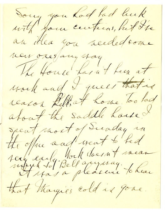 Letter from Harry S. Truman to Bess W. Truman