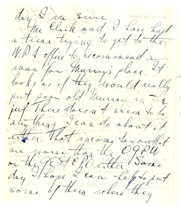 Letter from Harry S. Truman to Bess W. Truman