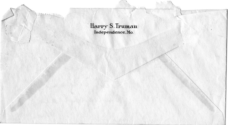 Letter from Harry S. Truman to Bess W. Truman