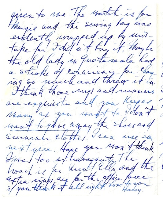 Letter from Harry S. Truman to Bess W. Truman