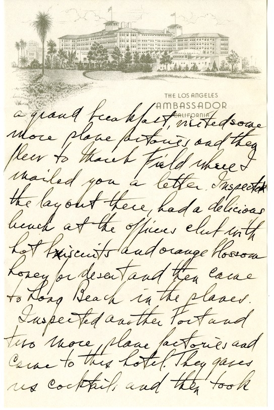 Letter from Harry S. Truman to Bess W. Truman