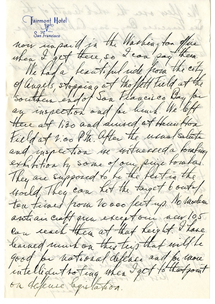 Letter from Harry S. Truman to Bess W. Truman