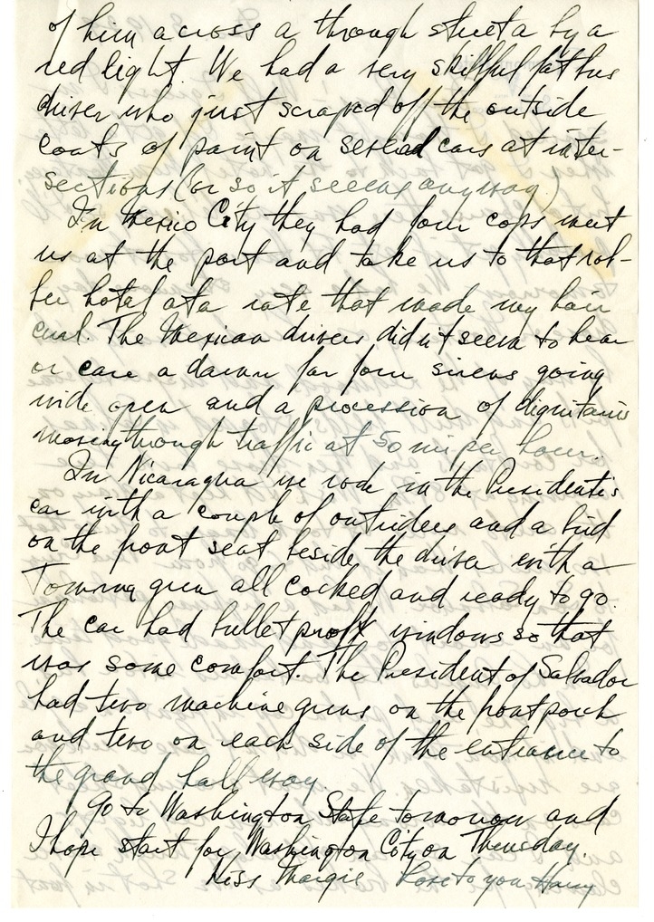 Letter from Harry S. Truman to Bess W. Truman