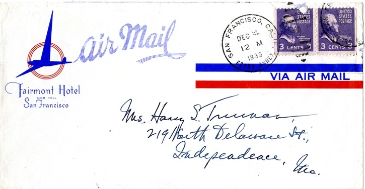 Letter from Harry S. Truman to Bess W. Truman