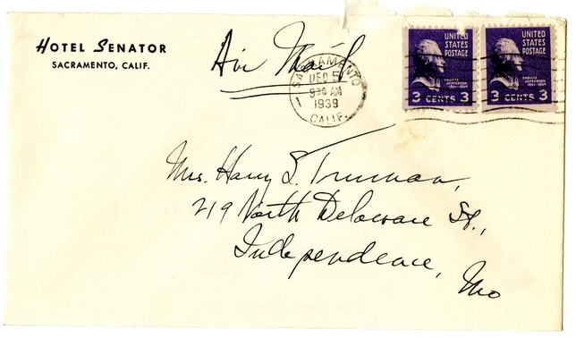 Letter from Harry S. Truman to Bess W. Truman