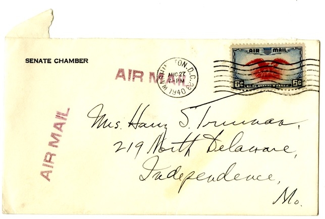 Letter from Harry S. Truman to Bess W. Truman