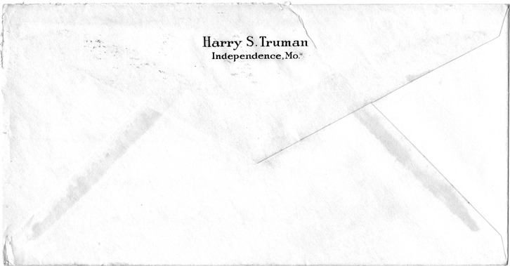 Letter from Harry S. Truman to Bess W. Truman