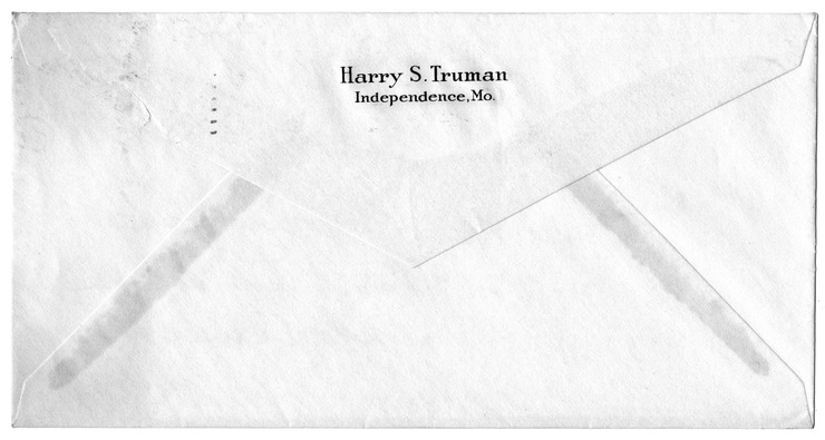 Letter from Harry S. Truman to Bess W. Truman