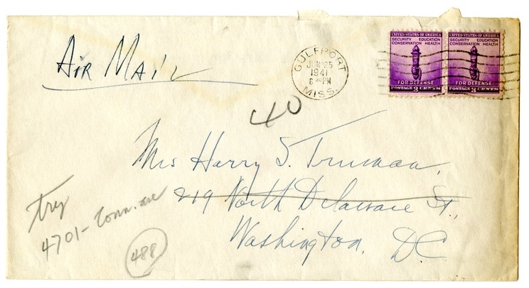 Letter from Harry S. Truman to Bess W. Truman