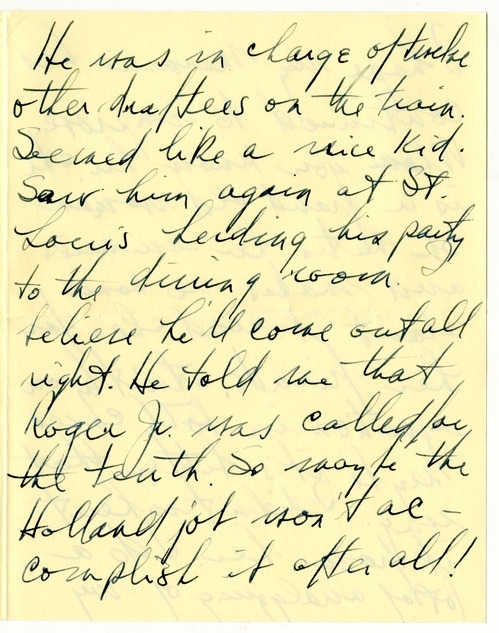 Letter from Harry S. Truman to Bess W. Truman