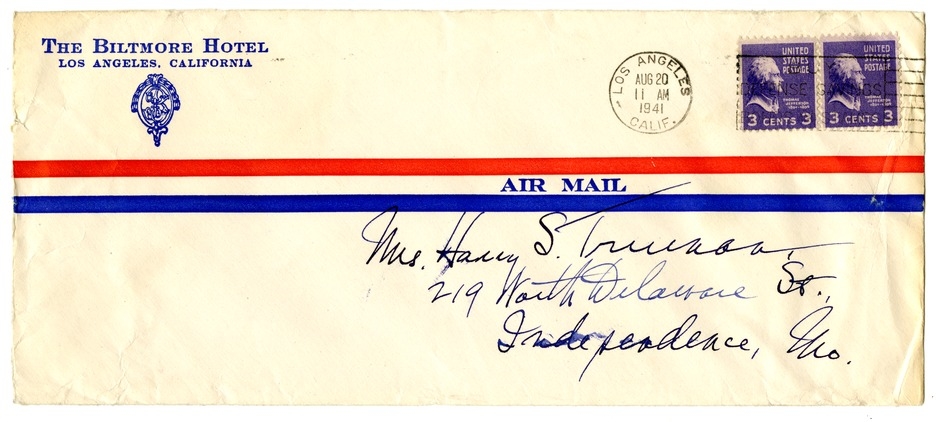 Letter from Harry S. Truman to Bess W. Truman