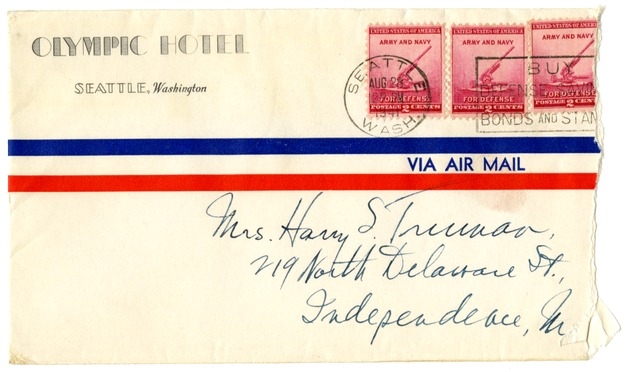 Letter from Harry S. Truman to Bess W. Truman