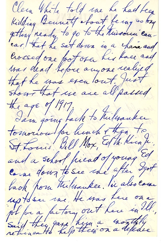 Letter from Harry S. Truman to Bess W. Truman