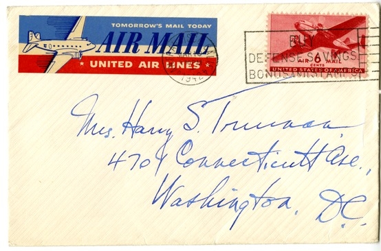 Letter from Harry S. Truman to Bess W. Truman