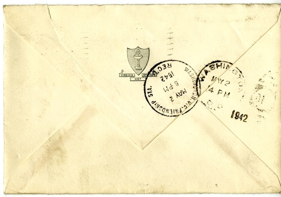 Letter from Harry S. Truman to Bess W. Truman