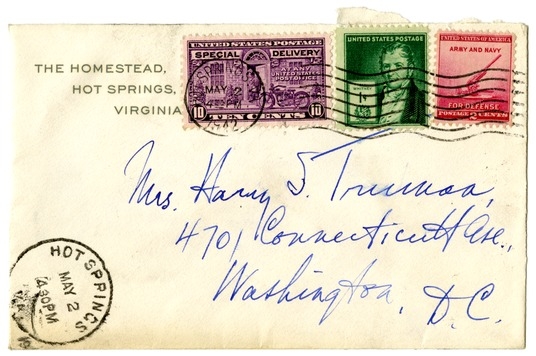 Letter from Harry S. Truman to Bess W. Truman