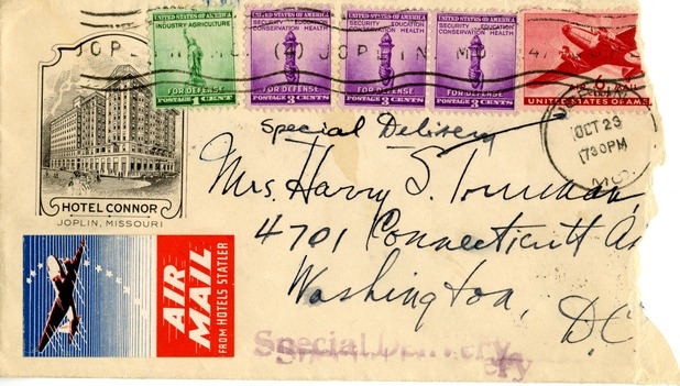 Letter from Harry S. Truman to Bess W. Truman