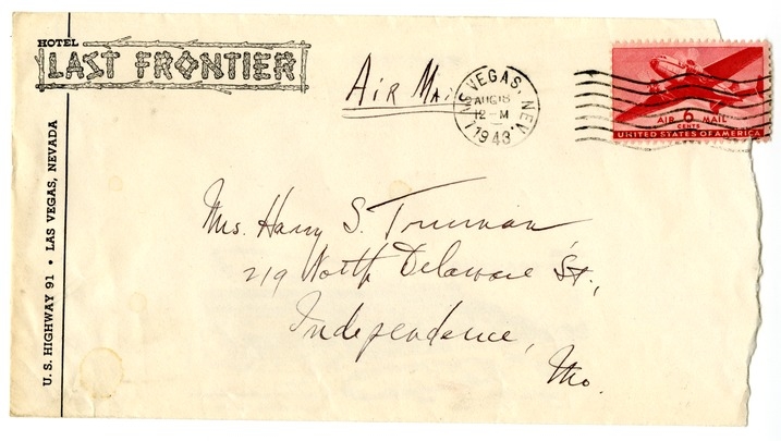 Letter from Harry S. Truman to Bess W. Truman