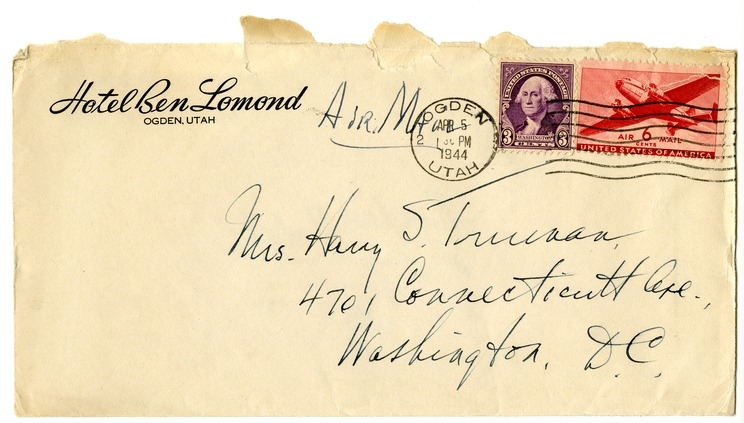 Letter from Harry S. Truman to Bess W. Truman