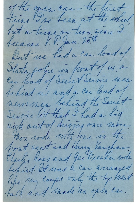 Letter from Harry S. Truman to Bess W. Truman