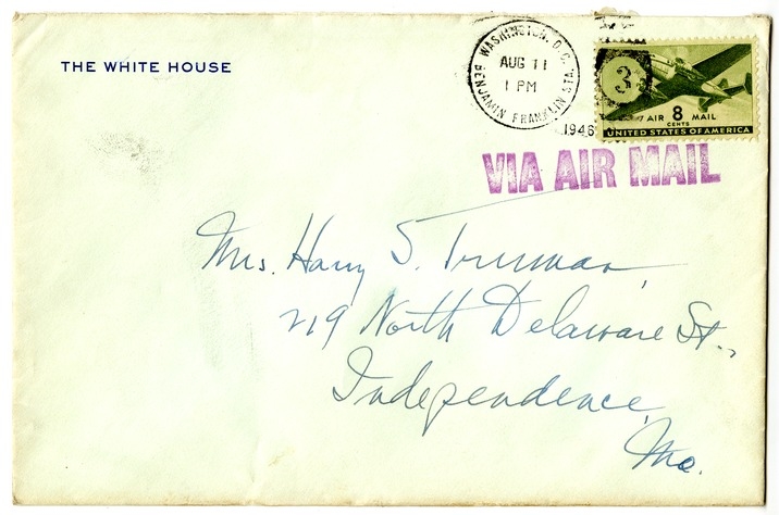 Letter from Harry S. Truman to Bess W. Truman