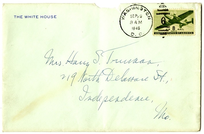 Letter from Harry S. Truman to Bess W. Truman