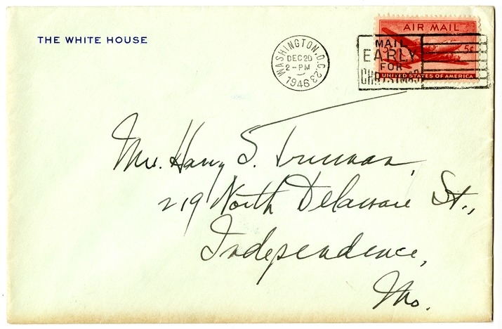 Letter from Harry S. Truman to Bess W. Truman